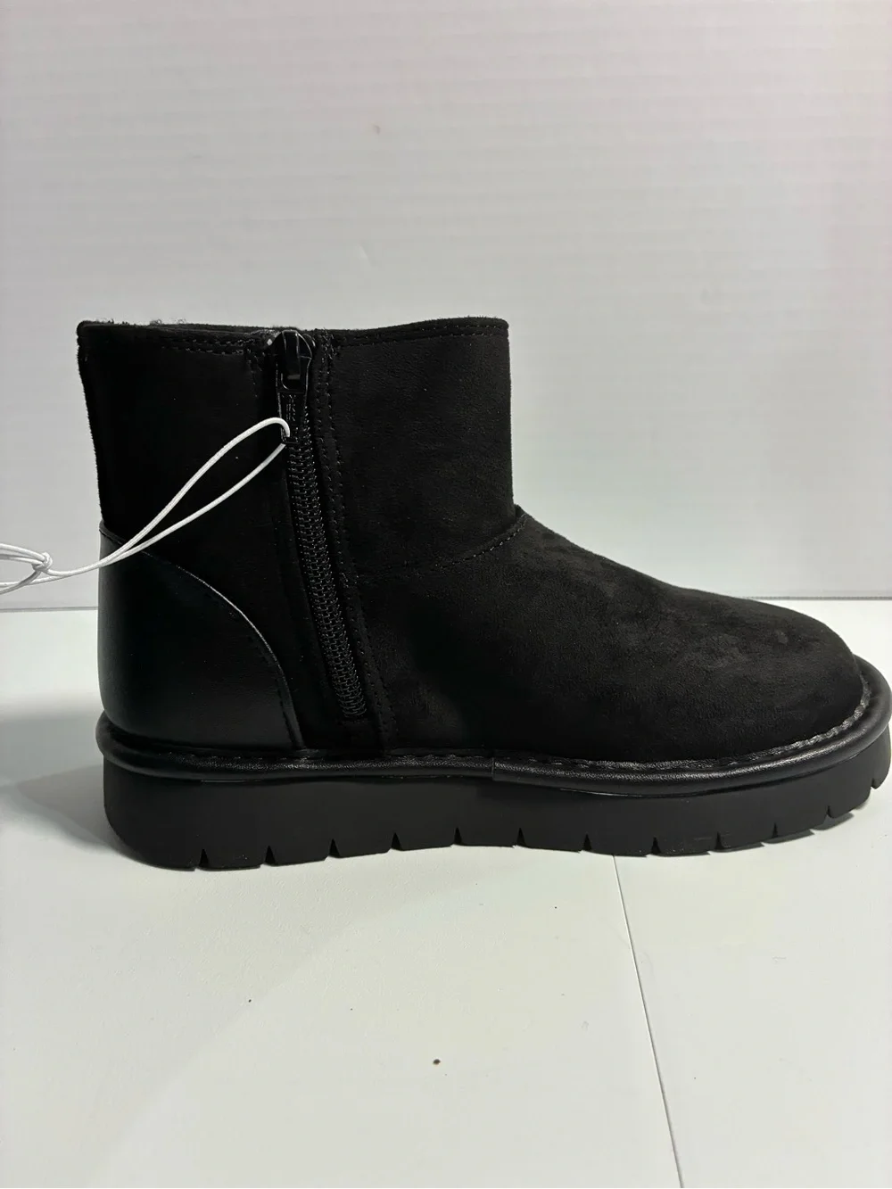 Cat & Jack Black Suede Ankle Boots